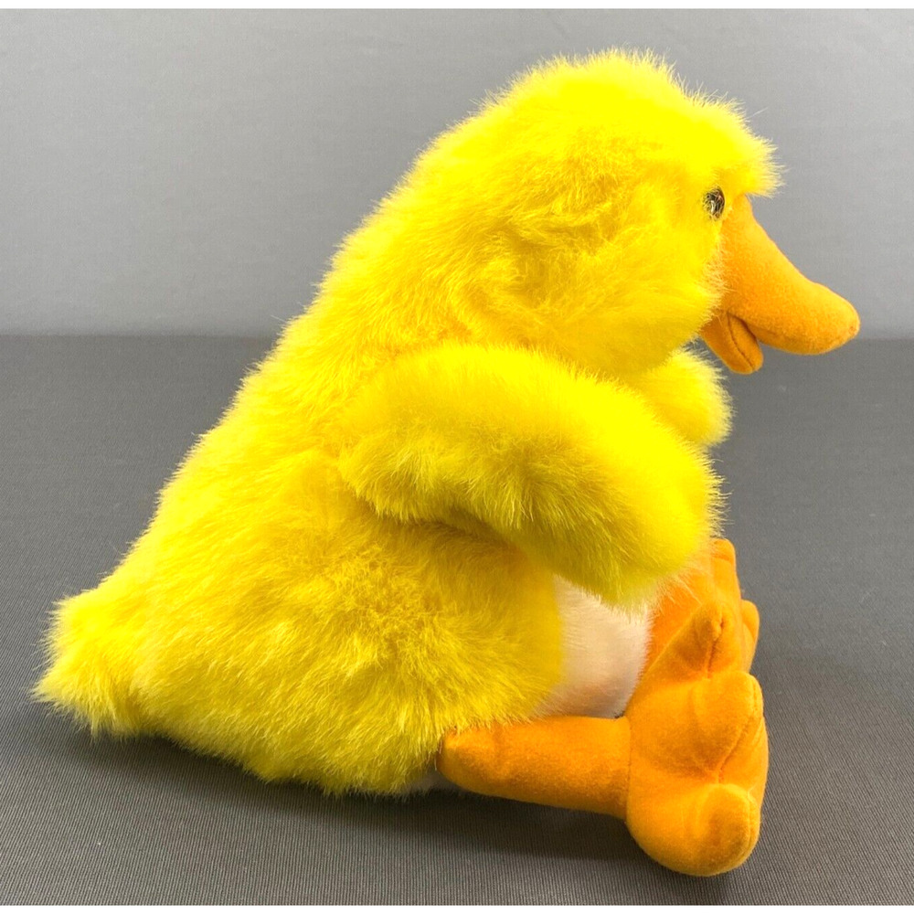VTG Plush Duck Stuffed Animal 1990 Just Friends Moonbeam Toys Yellow Easter 13" - Picture 3 of 10